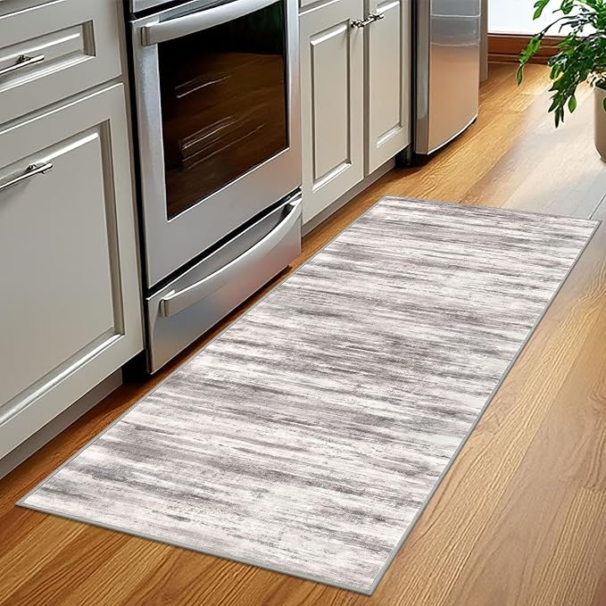 KOZYFLY Modern Abstract Washable Rug Runner 2x5 Hallway Rug Runner Non-Slip - Image 3