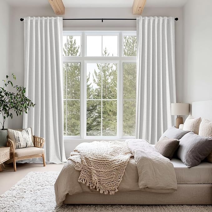 MIULEE 100% Blackout Linen Curtains - Image 8