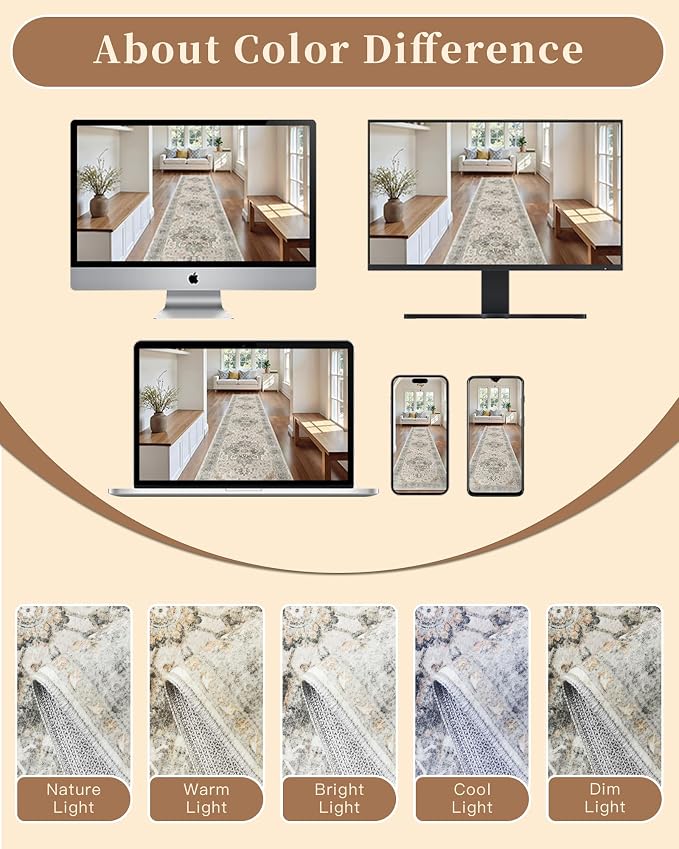 Madane Washable Runner Rug - Image 9