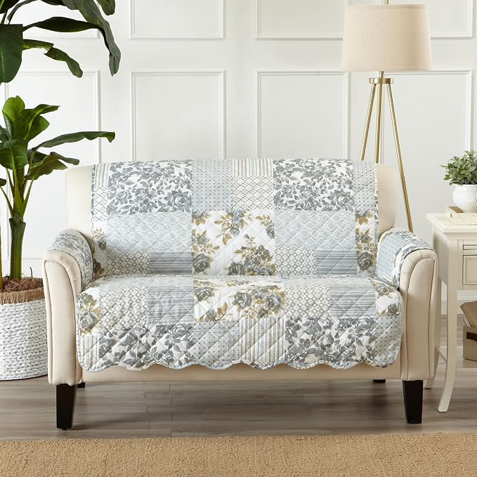 Great Bay Home Reversible Patchwork Loveseat Cover by GreatBayHome