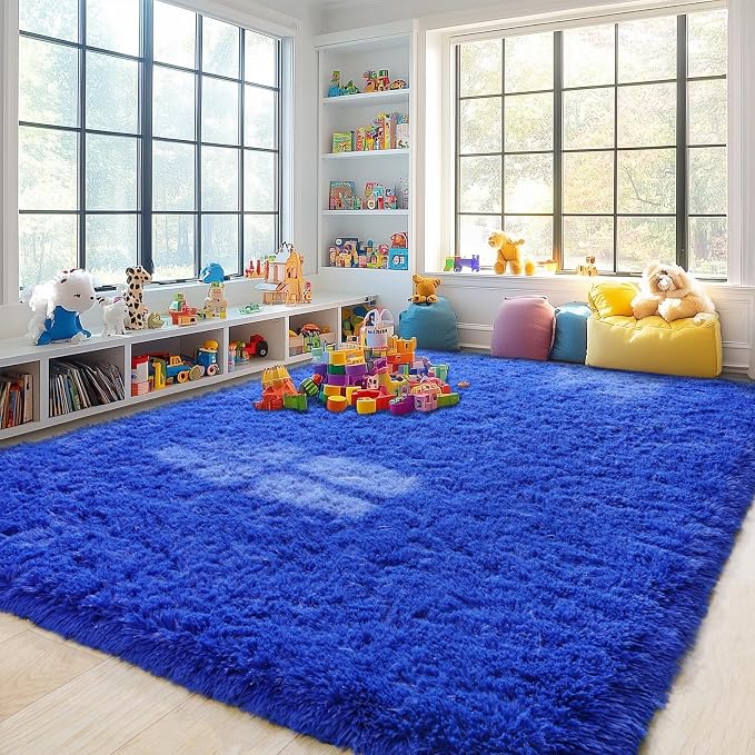 Pionblank 8x10 Rug for Living Room, Fuzzy Plush Large Area Rug, Fluffy Modern - Image 3