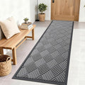 OLANLY Front Door Mat Outside Entrance 71x23, Heavy Duty Sturdy Natural Rubber by OLANLY