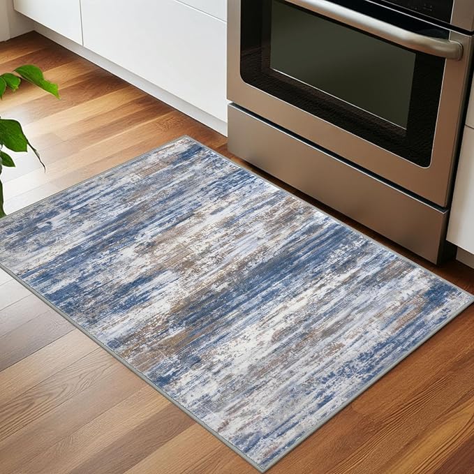 KOZYFLY Small Area Rug 2x3 Rug Entryway Rugs Modern Abstract Indoor Non-Slip - Image 3