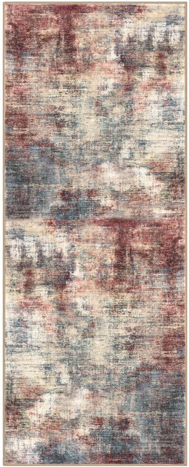 IOHOUZE Abstract Runner Rug 3x8 Ft Washable Runners - Image 9