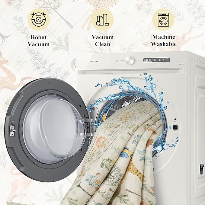 DUKINO 2x4 Rug for Entryway, Animal Washable Runner Rug for Kitchen, Low Pile - Image 8
