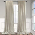 Pitalk Flax Linen Extra Long Curtains 120 Inch Length by Pitalk