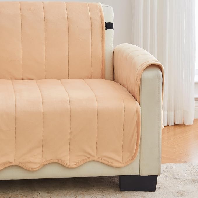 Great Bay Home Velvet Loveseat Cover - Image 4