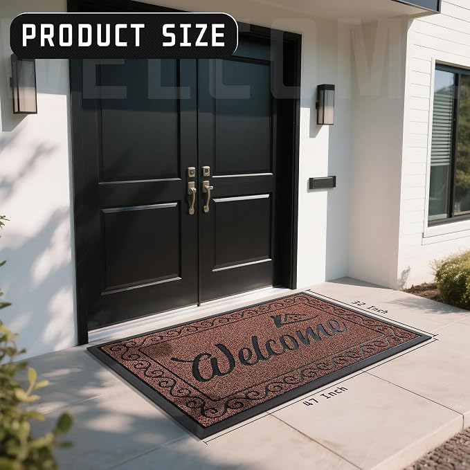 Yimobra Welcome Mat, Heavy Duty Sturdy Door Mats - Image 3
