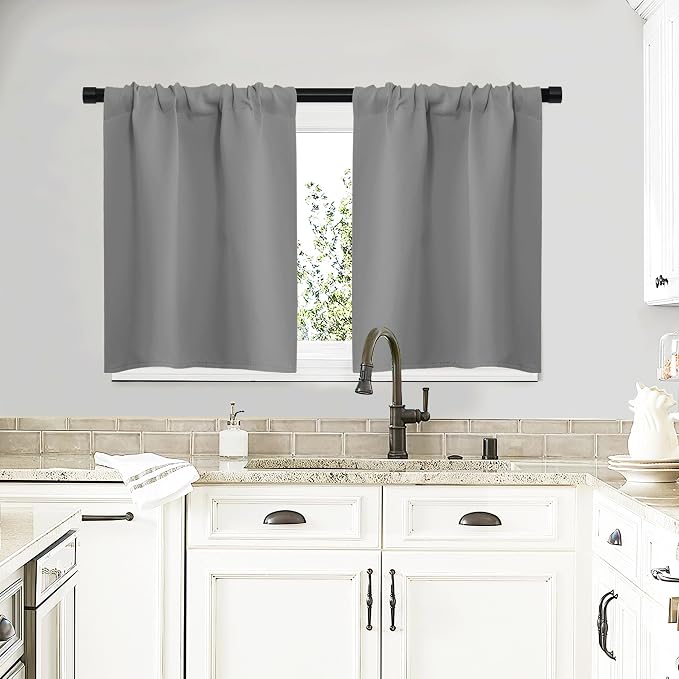 NICETOWN RV Blackout Curtains for Camper Windows, Short Room Darkening Curtains by NICETOWN