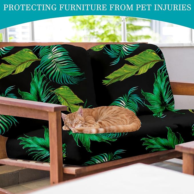 14 Pcs Stretch Patio Cushion Covers, Outdoor Couch Covers Replacement, Outdoor - Image 6