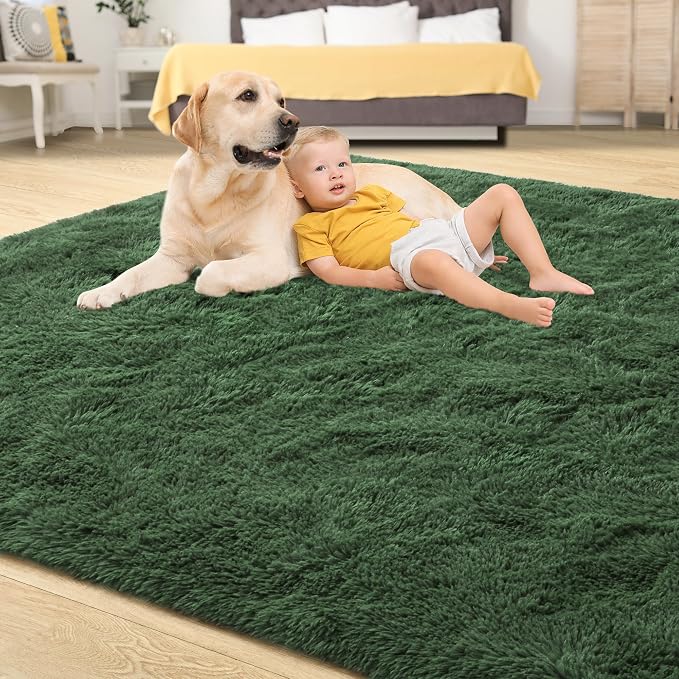 Tepook Fluffy Large Rugs for Living Room, Area Rug 6x9 Soft Carpet for Bedroom - Image 4