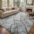 8x10 Ft Extra Large Shag Rugs for Living Room, Tie Dyed Ultra Soft Fluffy Furry by Cuzwlovita