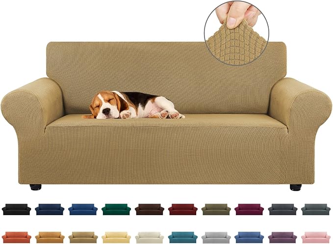 KEKUOU Stretch Loveseat Sofa Cover Slipcover, Couch Covers by KEKUOU