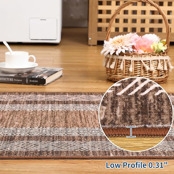 GarveeHome Small Bedroom Area Rug 3x5 Bordered Area Rug - Image 6