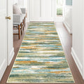 Lansny Modern Abstract Runner Rug 3x8 by lansny