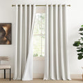 NICETOWN 100% Absolutely Blackout Linen Curtains by NICETOWN