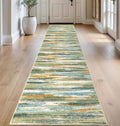 Lansny Modern Abstract Runner Rug 2.6x14 by lansny