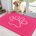 OLANLY Dog Door Mat for Muddy Paws 36x24, Paw Print Design, Absorbs Moisture by OLANLY