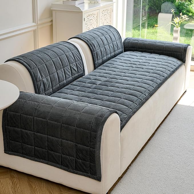 Couch Covers for Dogs Washable, Non Slip Couch Covers for Loveseat Sofa Pet by PJLZJFBY