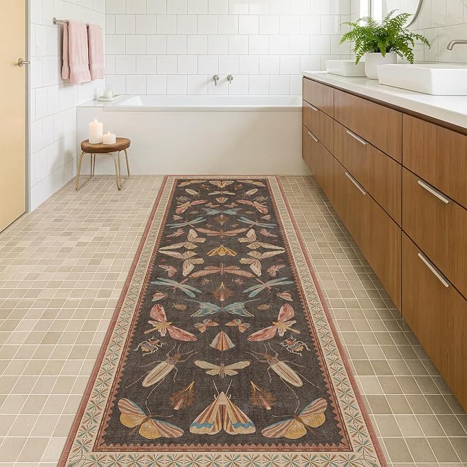 Long Runner Rug 2'6"x10', Washable Non Slip Carpet - Image 3