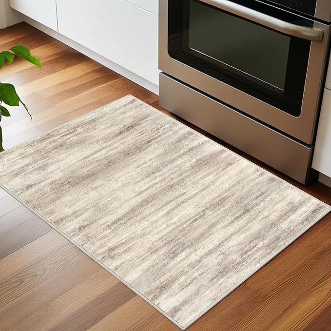 KOZYFLY Modern Abstract Rugs for Entryway 2x3, Washable Kitchen Rug Non-Slip - Image 3