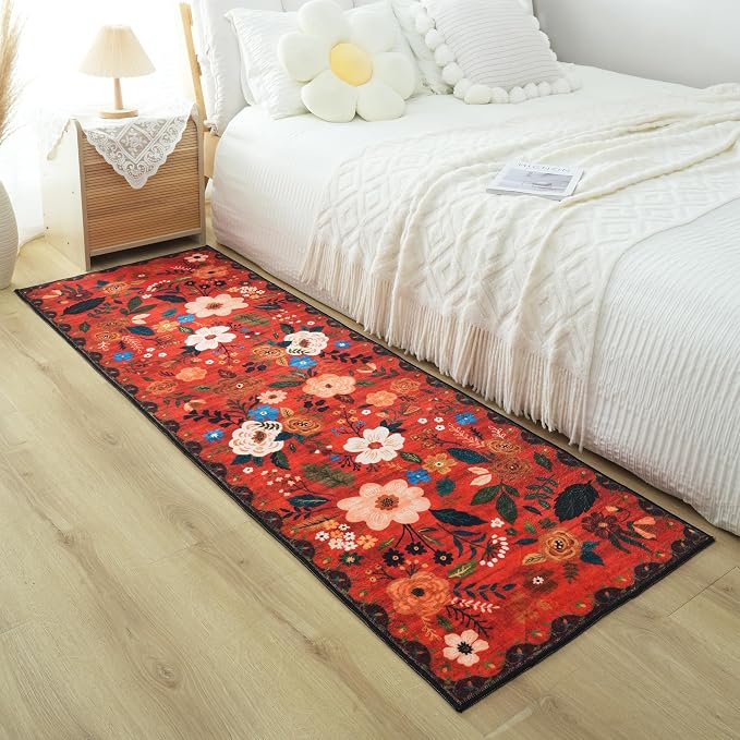 Rugcomf Runner Rug for Hallways Kitchen Rug Non Slip 2'6''x8' Washable Runner - Image 9