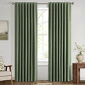 MIULEE 100% Blackout Linen Curtains by MIULEE