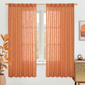 LAMIT Sheer Linen Curtains 63 Inch by LAMIT