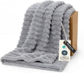 Bedsure GentleSoft Grey Throw Blanket by BEDSURE