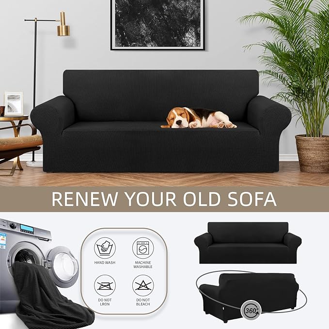 KEKUOU Stretch Sofa Cover Slipcover ，Couch Covers - Image 3
