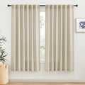 RYB HOME Linen Curtains 63 inch Length by RYBHOME
