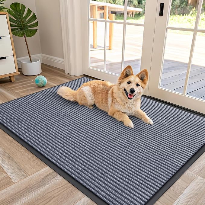 OLANLY Front Door Mat Indoor Outdoor Entrance, Waterproof Heavy Duty Doormat by OLANLY