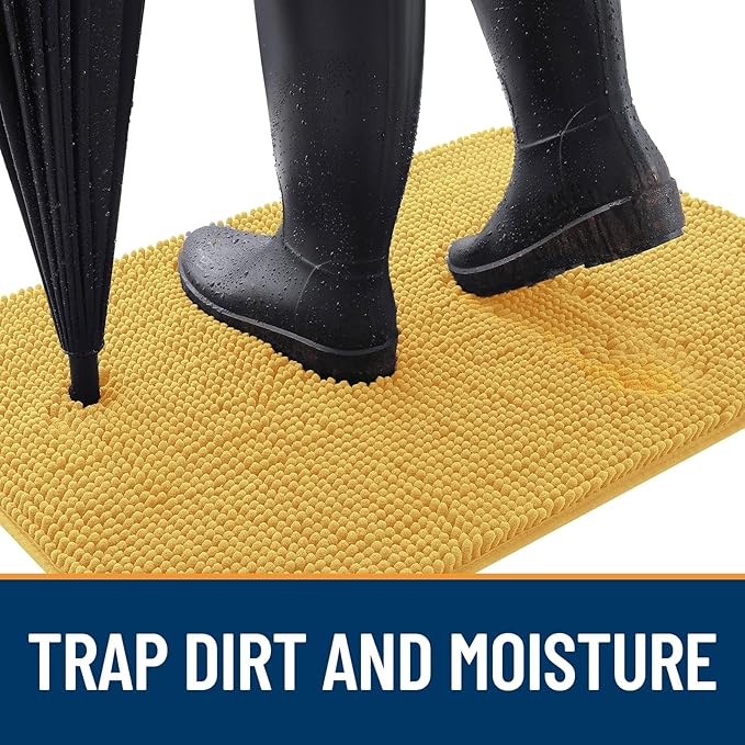 OLANLY Dog Door Mat for Muddy Paws 54x24, Absorbs Moisture and Dirt, Absorbent - Image 2