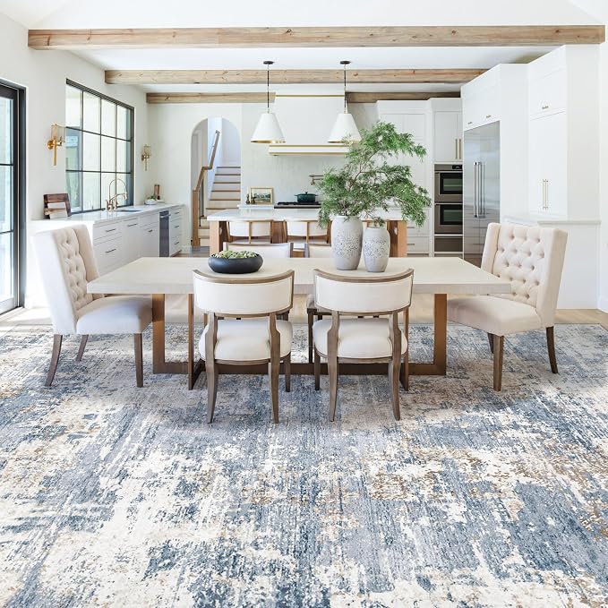 XLUEZ 10x14 Area Rugs for Living Room, Washable Modern Abstract Large Area Rug - Image 6