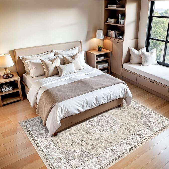 5x7 Living Room Area Rugs: Washable Non-Slip Stain Resistant Rug - Image 3