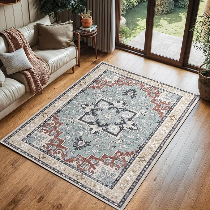 Lofus 3x5 Area Rugs for Living Room, Machine Washable Area Rug, Soft Small Rugs by Lofus