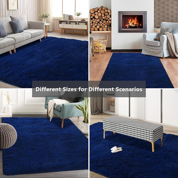 Shag Area Rugs for Bedroom Living Room, 4X6 Ultra Soft Fluffy Area Rugs for Dorm - Image 7