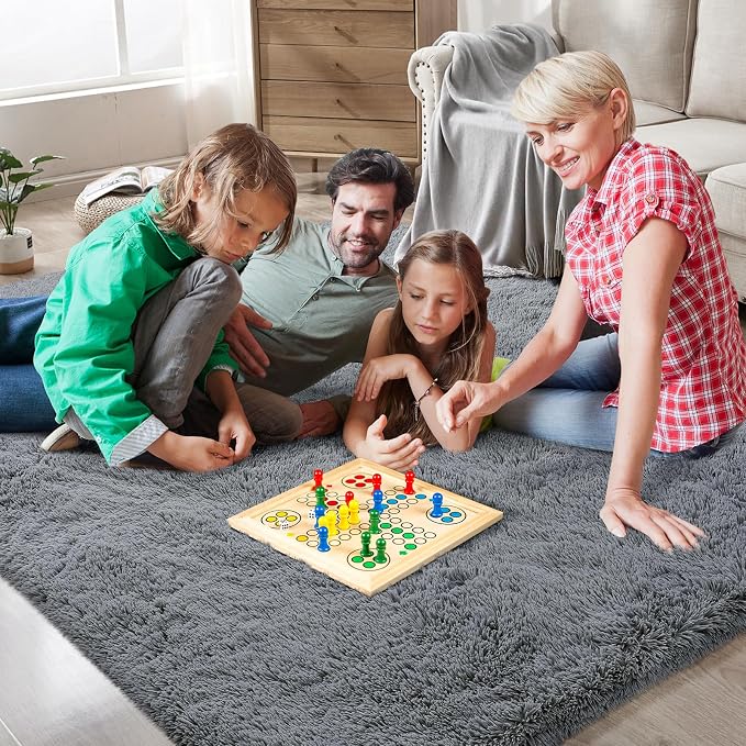 Shag Area Rugs for Bedroom Living Room, 4X6 Ultra Soft Fluffy Area Rugs for Dorm - Image 2