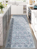SERISSA Boho Washable Runner Rug, 2x6 Rug Non-Slip Vintage Floral Hallway by SERISSAHomeDecorCollection