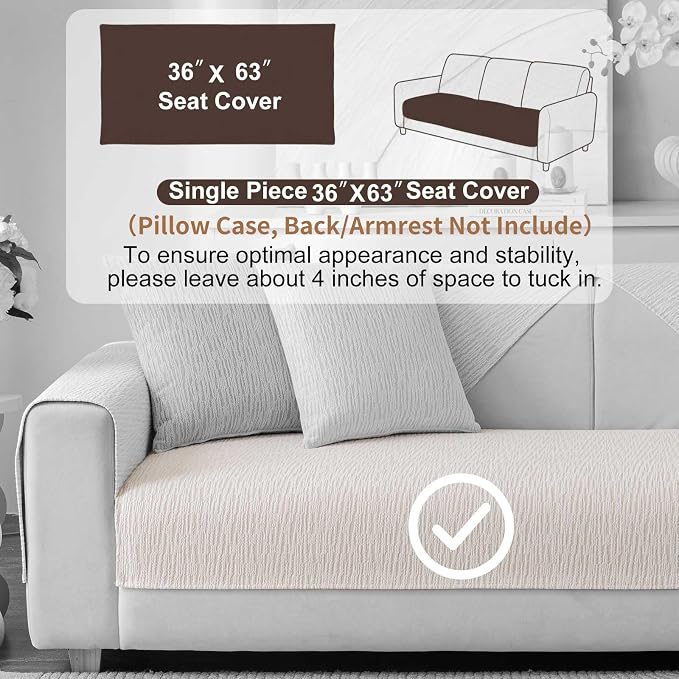 Soft Waterproof Chenille Cover Washable, Non Slip Sectional Sofa Covers - Image 2