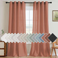 H.VERSAILTEX Linen Curtains Home Decorative Nickel Grommet Curtains Privacy by HVERSAILTEX