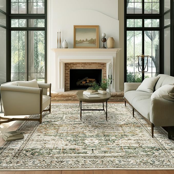 Soalmost Washable Area Rug 8x10, Large Soft Rugs by Soalmost