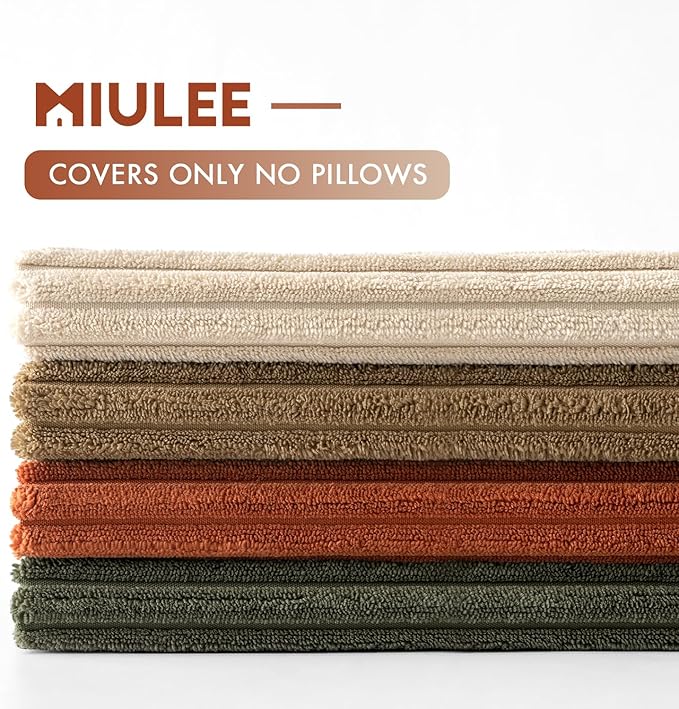 MIULEE Boho Farmhouse Throw Pillow Covers 18x18 Inch Set of 4 Rustic Modern - Image 6