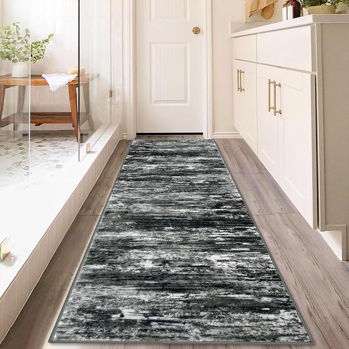 KOZYFLY 3x8 Ft Rug Modern Ombre Runner Rug - Image 7