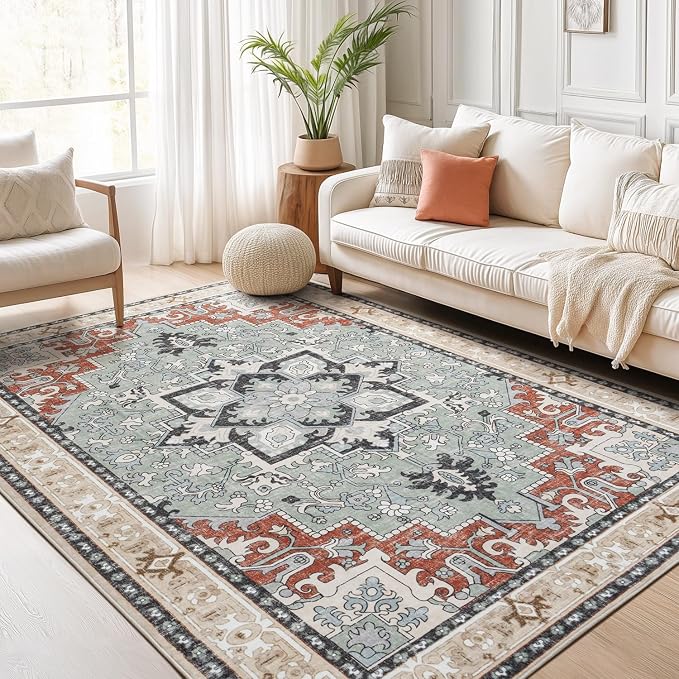 Lofus 5x7 Area Rugs for Living Room and Bedroom, Machine Washable Rug for by Lofus