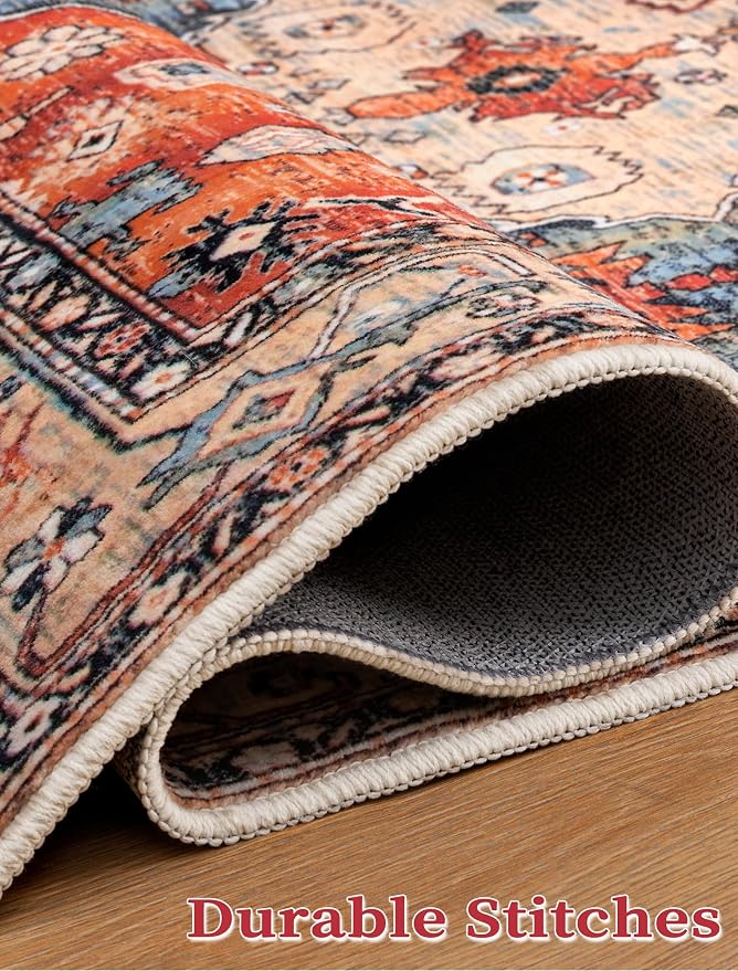 SERISSA Boho Washable Runner Rug, 2x5 Rug Non-Slip Tribal Hallway Kitchen - Image 7