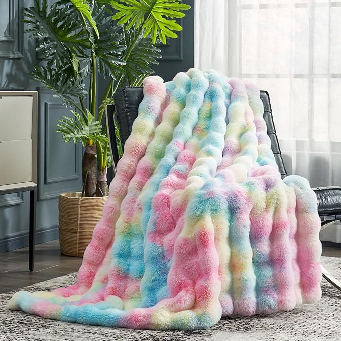 Cozy Bliss Faux Fur Throw Blanket by CozyBliss