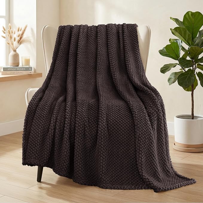 Whale Flotilla Extra Large Fuzzy Fleece Throw Blanket by WHALEFLOTILLA