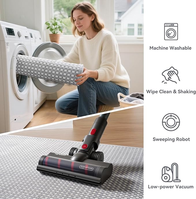 YDKGL Boho Washable Area Rugs 6x9 ft, Non Slip Area Rug - Image 7