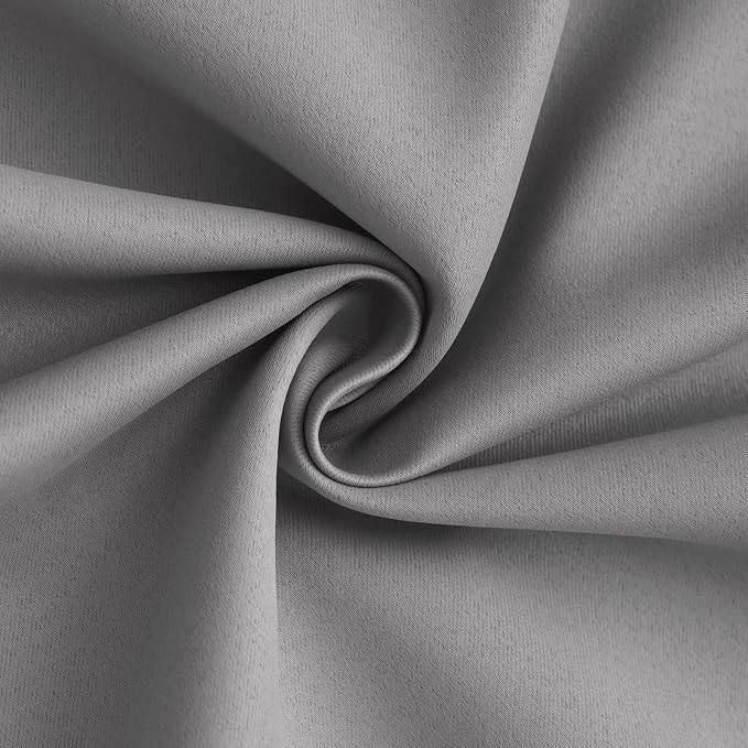 Yakamok 100% Blackout Curtain Panels 84 inches Cold and Light Blocking Drapes - Image 3